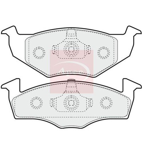 For SEAT AROSA 6H1 1997 to 2004 BRAKE PADS (FRONT) (R90) PAD933