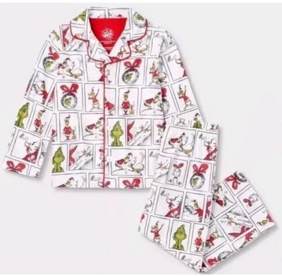 Toddlers The Grinch 2 Piece Pajama Set Size 2T.Dr Seuss