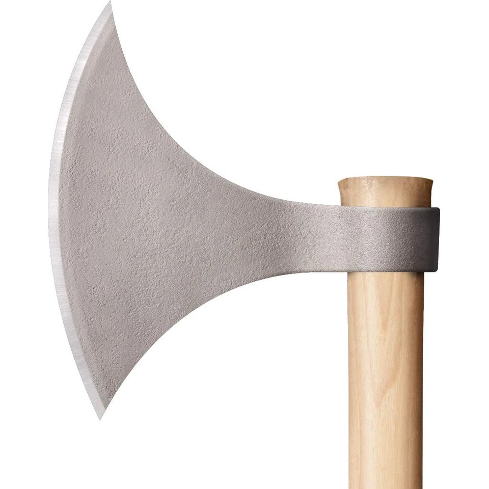 Viking Battle Axe with 30 Inch Hickory Handle Cutting Chopping Stabbing Tool - Image 3 of 4