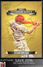 Dylan Carlson 2021 Panini Diamond Kings Debut Diamond Kings St. Louis Cardinals
