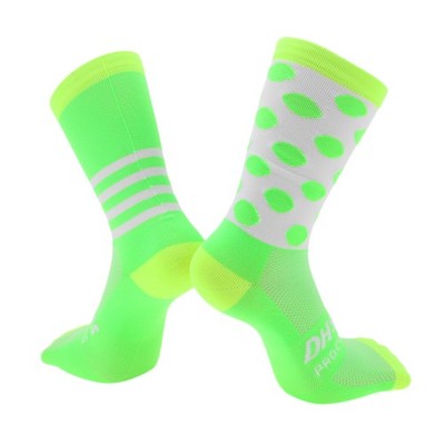Fahrradsocken Anti Schweiß Anti Geruch Größe L Gelb/Grün 1 Paar