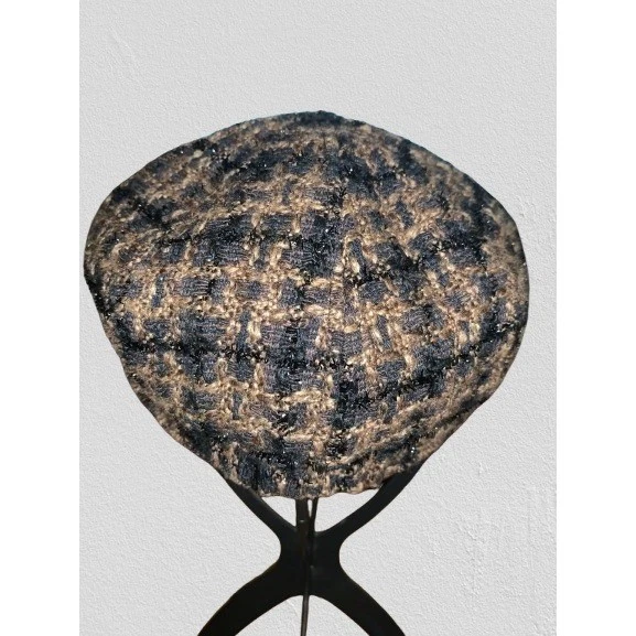 Женская коричневая черная твидовая дирижерская шляпа скрипача Nine West Newsboy - Изображение 4 из 4