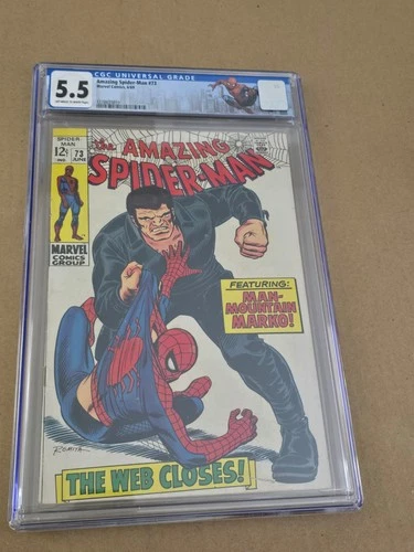 AMAZING SPIDER-MAN #73 CGC 5.5 6/69 STAN LEE J. ROMITA 1ST APPEARANCE SILVERMANE