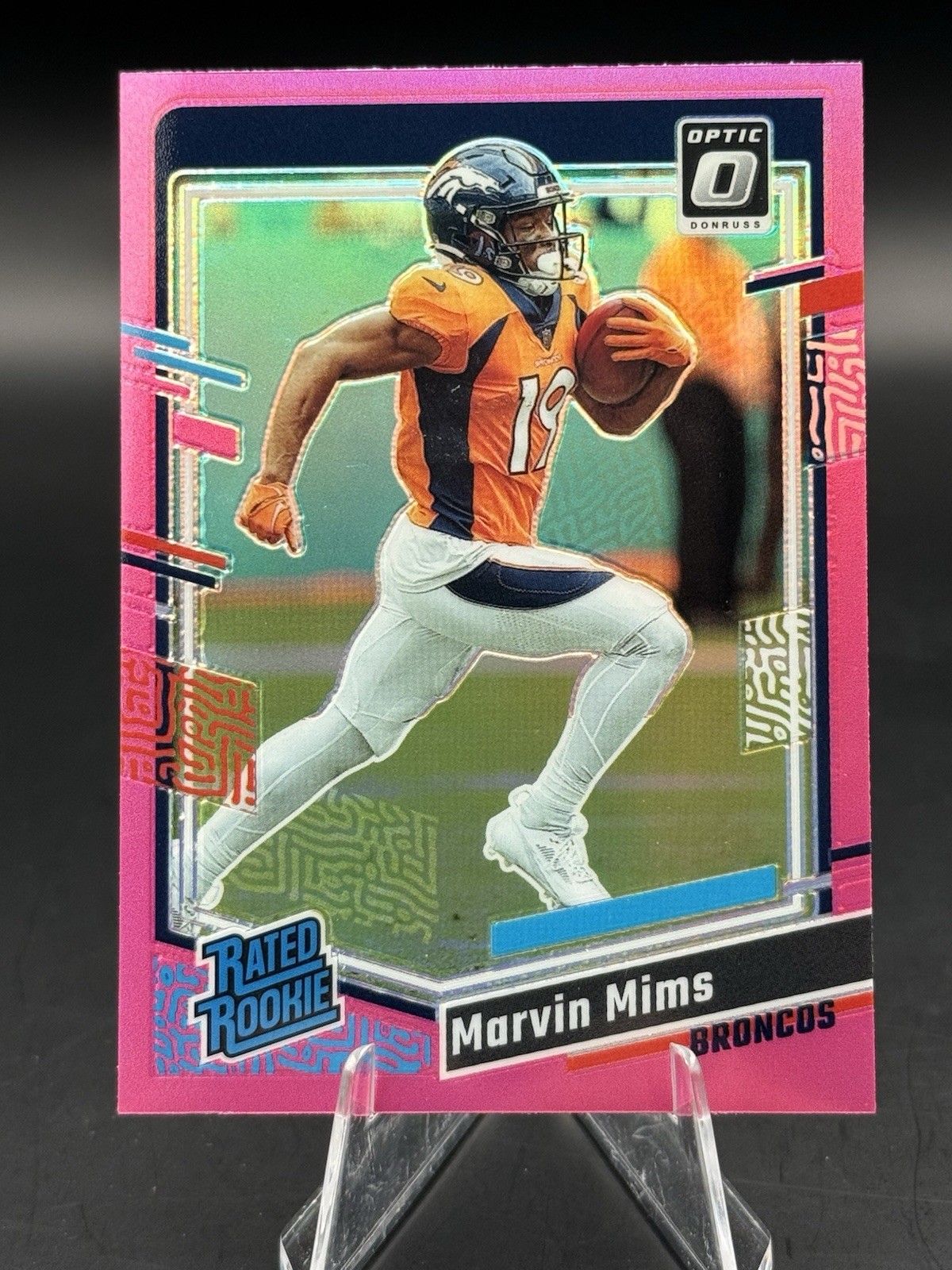 2023 Panini Donruss Optic #231 Marvin Mims RC Pink IT59