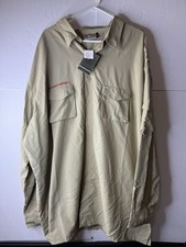 New Boy Scouts of America Uniform Shirt Mens 4XL XXXXL BSA Brown USA Flag Nylon