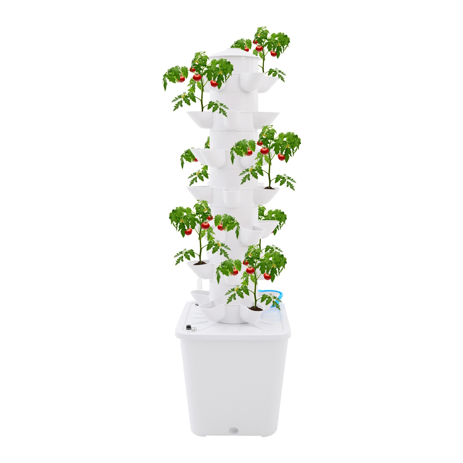 7-tier Hydroponics Growing Tower, Vertical Hydroponic Indoor Gardening Tower
