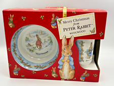 NEW 1996 Wedgwood Peter Rabbit Merry Christma...