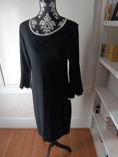  CALVIN KLEIN Women's DRESS L BLACK Sexy On
