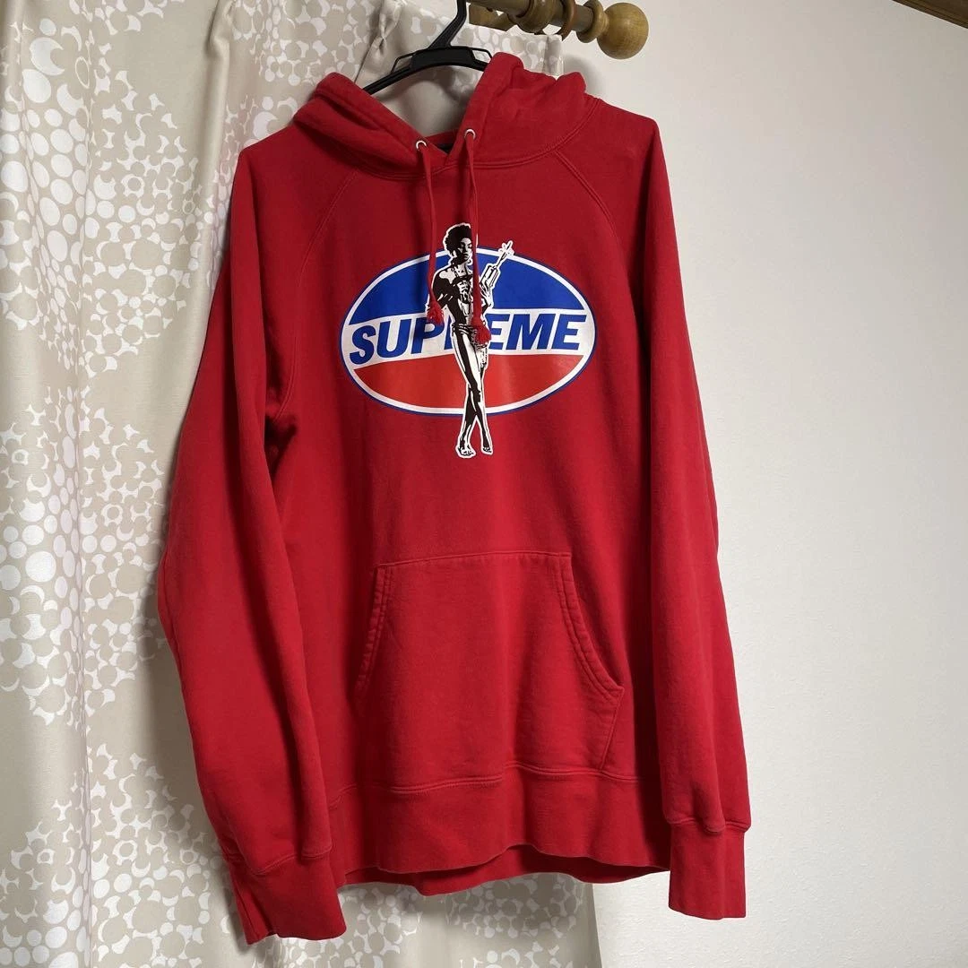 Sweat à capuche homme Supreme L collaboration limitée hystérique glamour sa fille iconique occasion