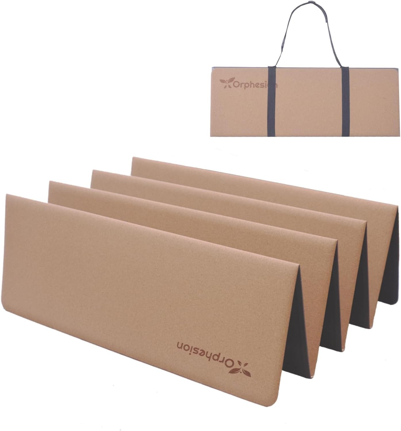 Foldable Non-Slip Yoga Mat for Travel Lightweight Packable Exercise Mat  