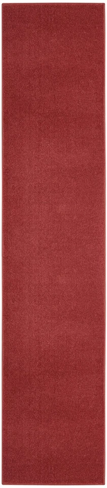Brick Red Indoor Outdoor Area Rug 2X16 Low Pile Pet Friendly Durable Design - Image 4 of 4