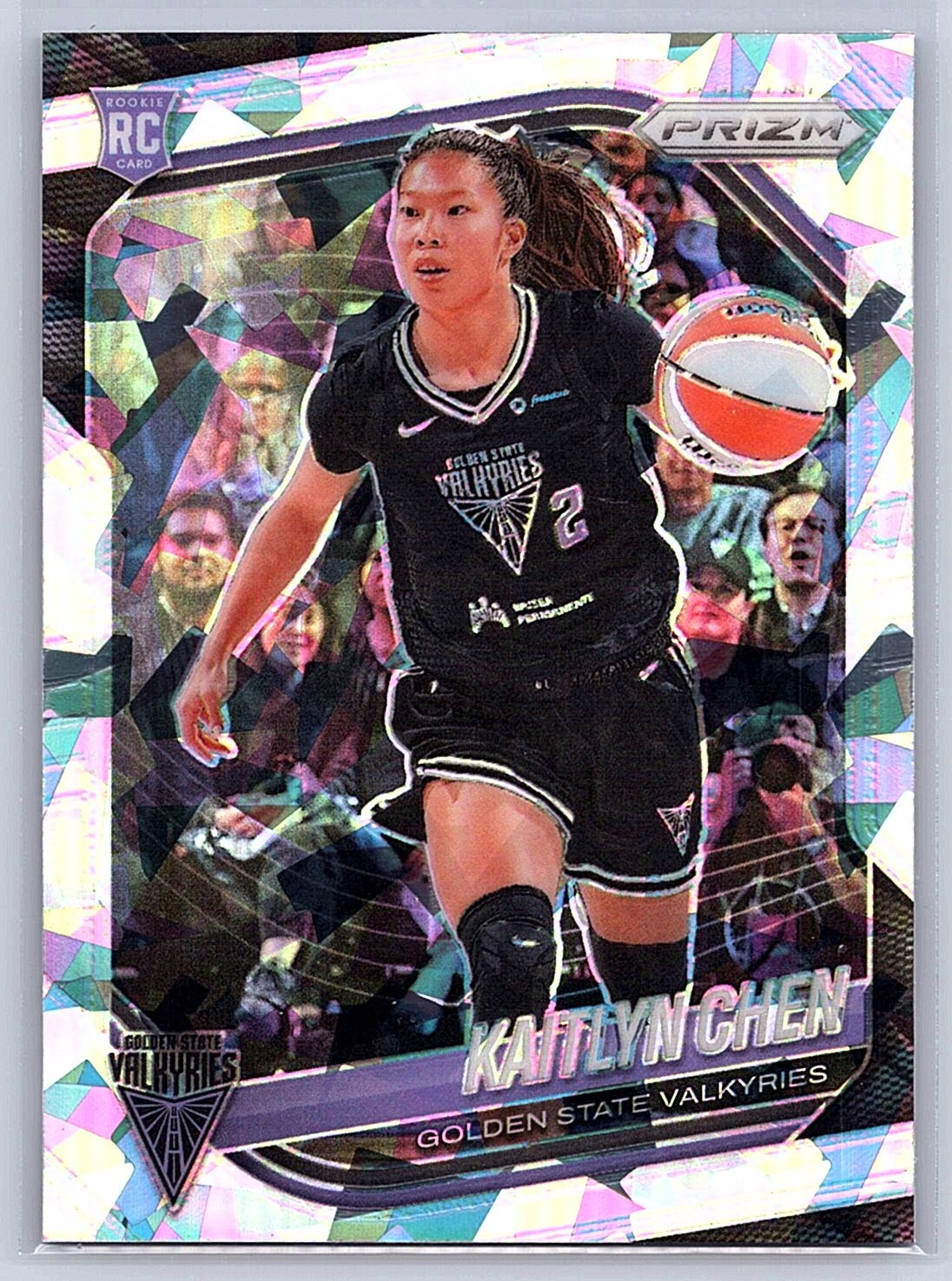 2025 Panini Prizm WNBA #100 Kaitlyn Chen Ice Prizms