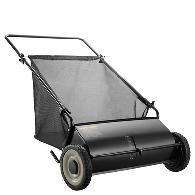 #ad Lawn Sweeper Push Leaf Grass Collector 26quot; 7 Cu. Ft. Capacity Adjustable $105.99