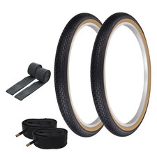 PRO TIRES 24 x 2.125 BLACK/GUM G-5009 W/TUBES RIM STRIPS