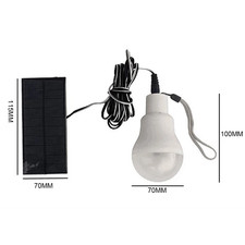 LED Solar Bulb with Hook Light Outdoor Waterproof Camping Solar Lamp Energy Savi
