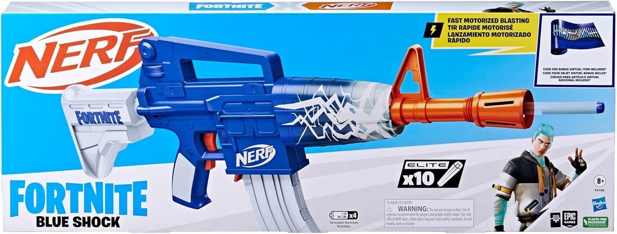 NERF FORTNITE Blue Shock - for sale online | eBay