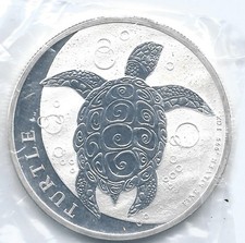 1 OZ .999 FINE SILVER  2018 Niue 1 oz Silver $2 Hawksbill Turtle BU
