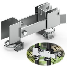Chain Link Fence Double Gate Latch for 2" Gate Frame Chain Link Fence Gate La...