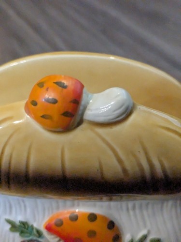 Vintage 1970's Merry Mushroom Napkin Holder Sears Roebuck Japan Home Table Decor - Picture 6 of 17