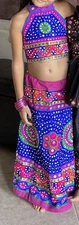 Traditional Girls Indian Wedding Diwali Garba Outfit Approx Size 5