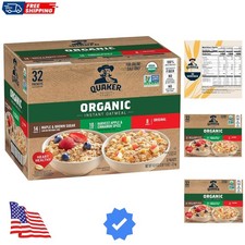 Instant Oatmeal, USDA Organic, Non-GMO Project Verified, 3 Flavor Variety Pac...