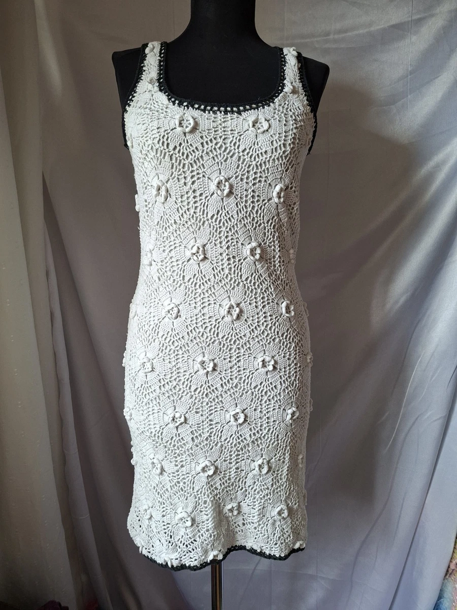 white christmas dresses Widow Sheer Crochet Bell Sleeve Mini Dress With Open Back Festival  Fairycore main image 1