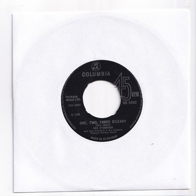 (AP496) Des O'Connor, One Two Three O'Leary - 1968 - 7 inch vinyl