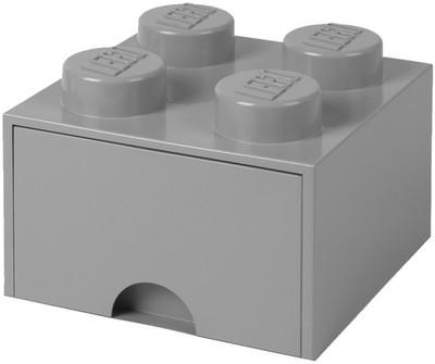 LEGO Schubladenbox STORAGE BRICK DRAWER 4 1 Schub grau