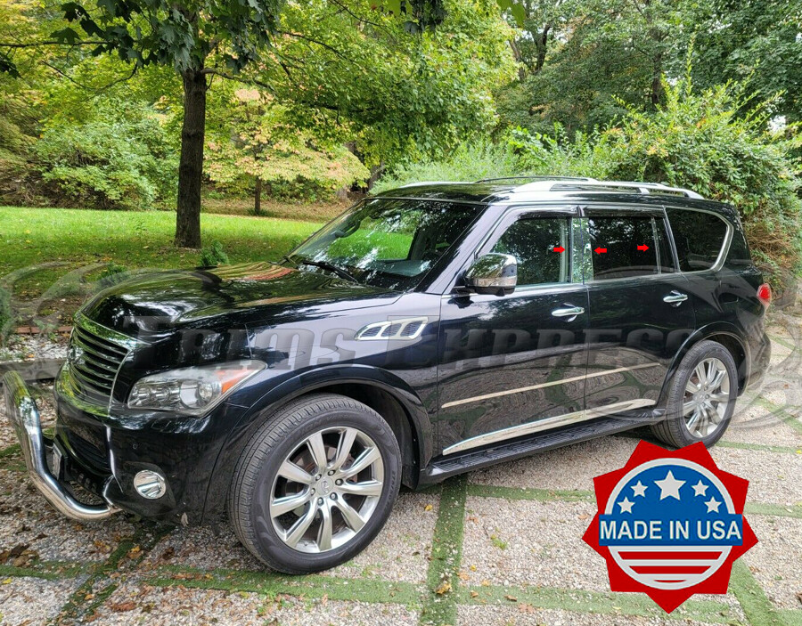 fit:2011-2013 Infiniti QX56/2013-2022 QX80 46Pc Pillar Post Trim