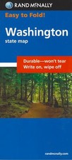 Washington, Easy-to-Fold, Laminated State Map, by Rand McNally