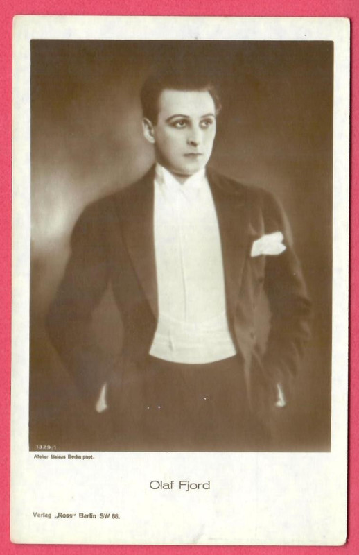 OLAF FJORD # 1329/1 VINTAGE PHOTO PC. PUBLISHER GERMANY 5783