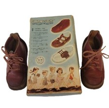 Vintage Collectible Jumping-Jacks Leather Baby Shoes With Original Box