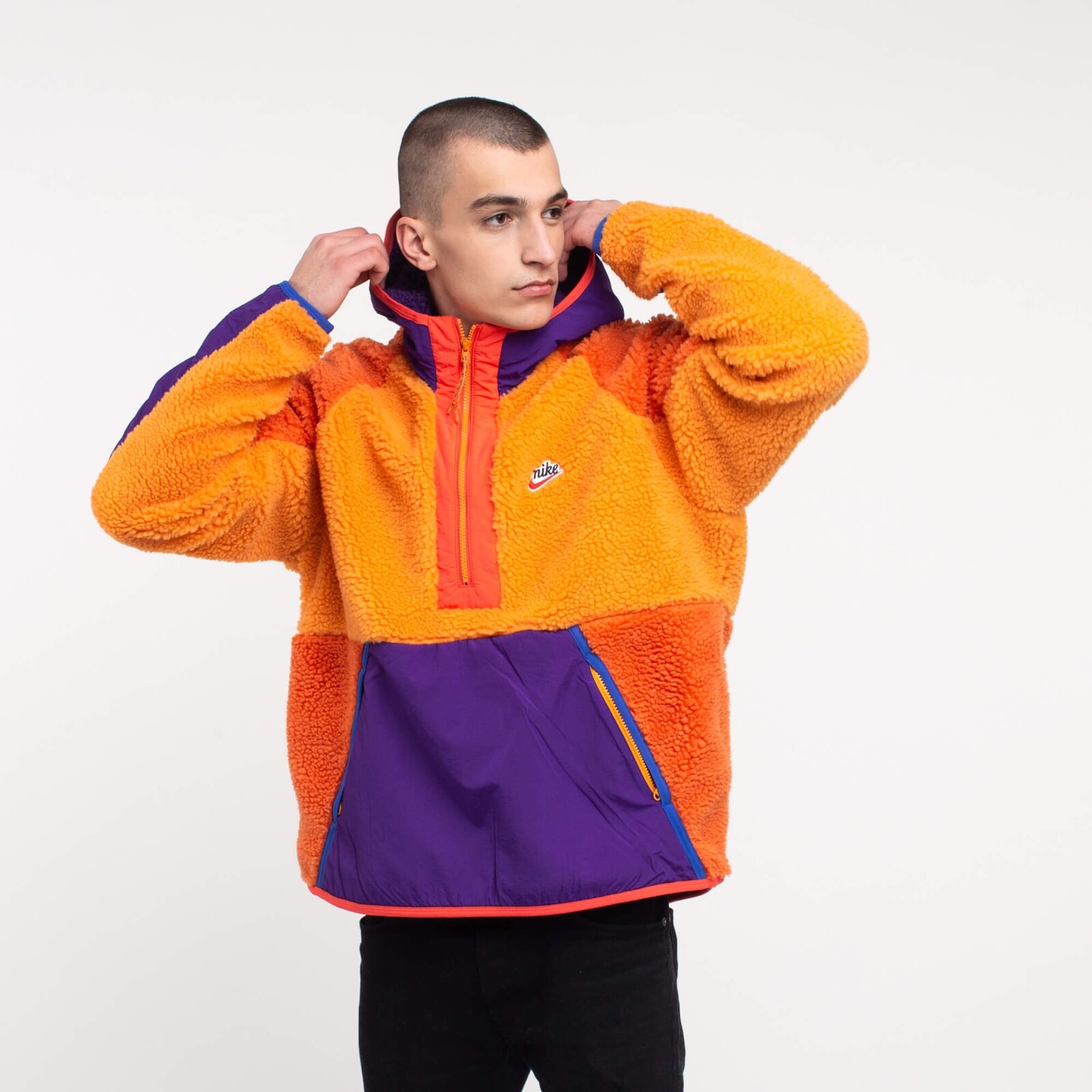 Nike NSW HZ Winter Sherpa Hoodie BV3766 886 Multicolored New Men\u0026#039;s  Size S | eBay