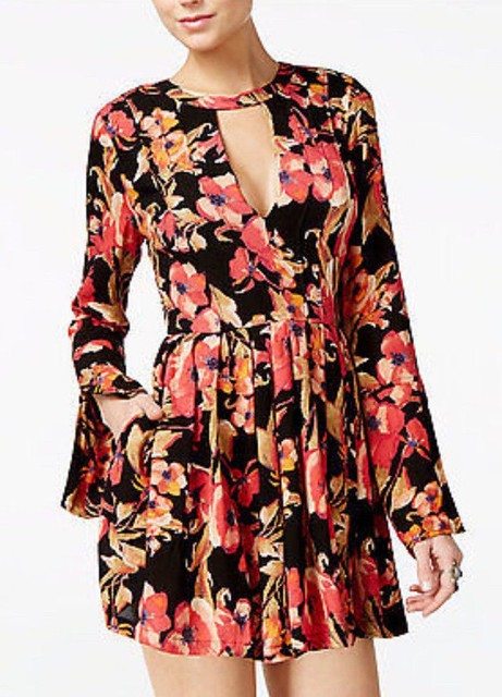 tegan wrap mini dress