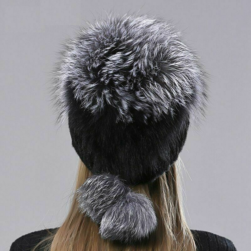 Ladies Fur Hat Fluffy Head Wear 