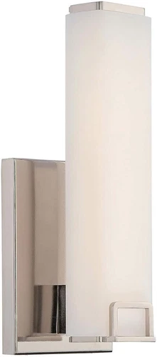 Minka Lavery 391-613-L Square LED Bath Sconce Vanity Lighting, Polished Nickel - Picture 1 of 2