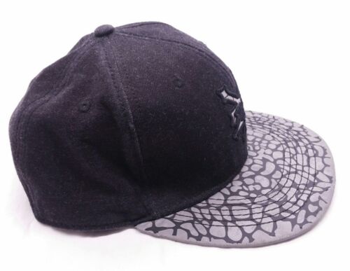 Zoo York Hat Snapback Cap Adjustable Strap Back Black Gray Hat Elephant Print - Picture 3 of 10