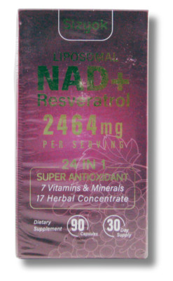 Sizyok NAD Supplement 1100mg Pure Organic Liposomal NAD Resveratrol 90 Capsules