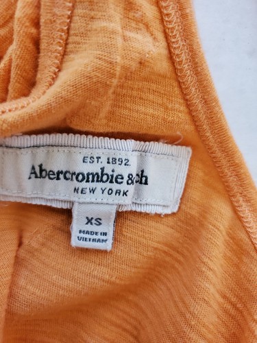 Abercrombie & Fitch Juniors Womens Tank Top Size XS Orange Sleeveless - Picture 8 of 9