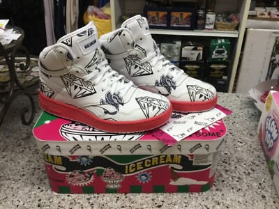 Reebok BBC Ice Cream Men's Size 5 BB4600 Diamonds & Dollars FW7501 with box