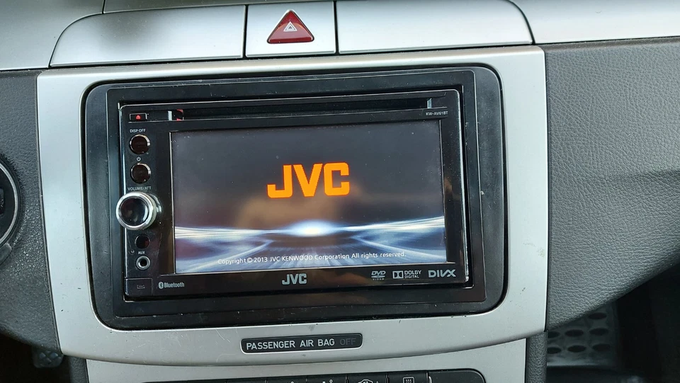 stereo 2 din jvc kw-av61bt bluetooth dvd  cd usb aux 3 rca front estrai 50x4 - Immagine 4 di 4