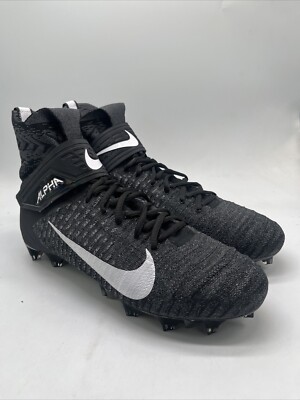Nike Alpha Menace Elite 2 Gray/Black Football Cleats AO3374-001 Men's Size 11