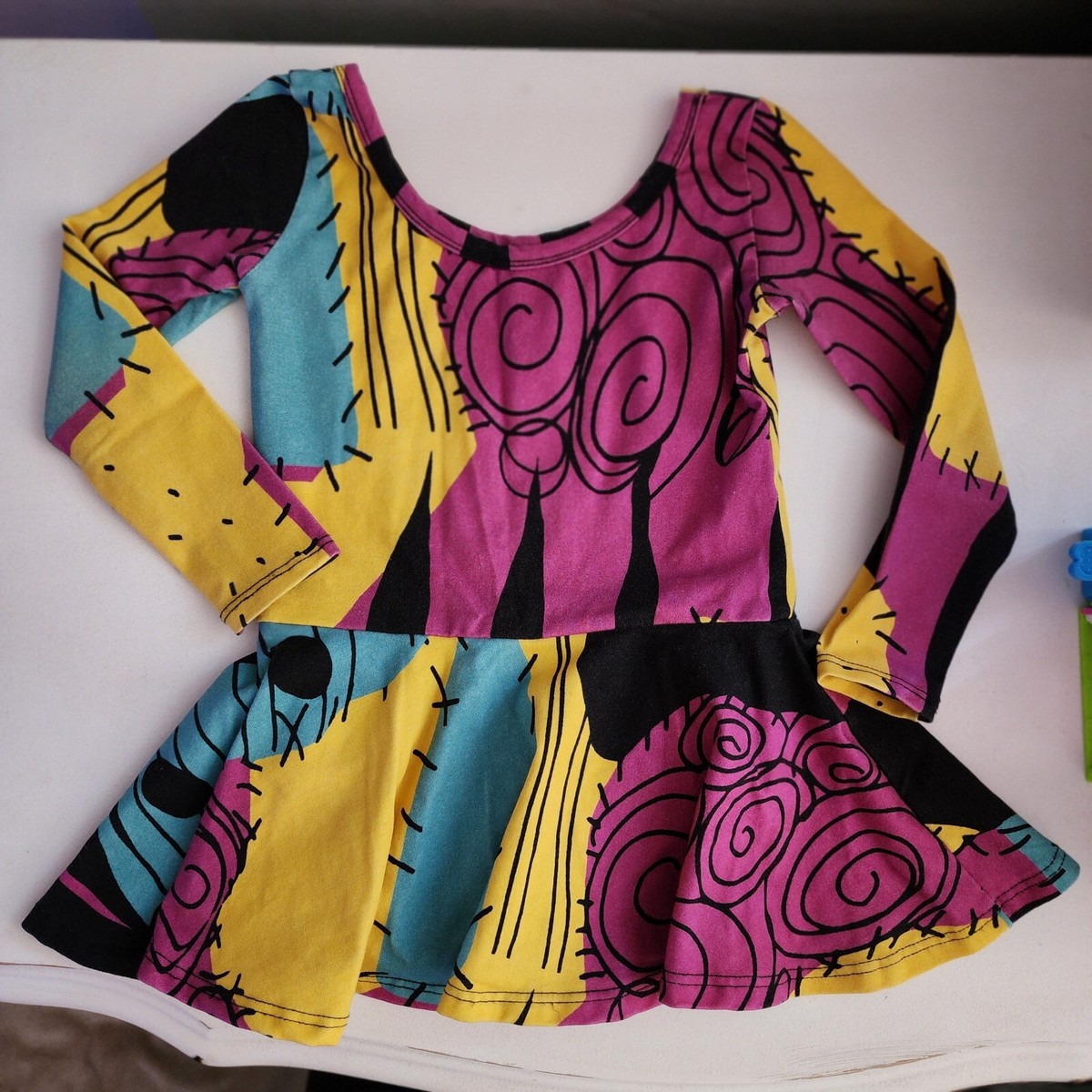 nightmare before christmas twirl dress Wild Rich Kids Girls Twirl Dress 3/4 Disney NIGHTMARE BEFORE CHRISTMAS  Sally 3t