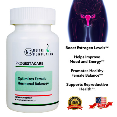Improve Progesterone Production Naturally, More Energy, Great Mood, 90 Capsules.