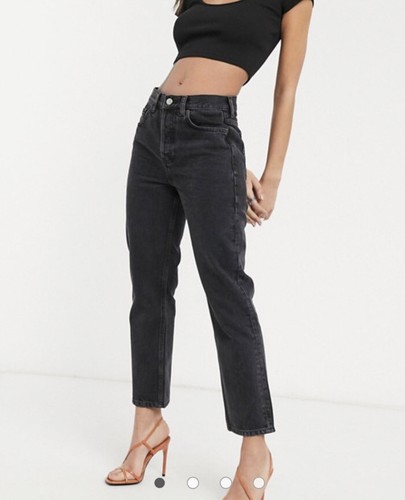 TOPSHOP EDITOR STRAIGHT LEG JEANS WORN 