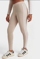 ADIDAS IP3096 Women's 3-Stripes Tight Wonder Beige Size Medium BRAND NEW