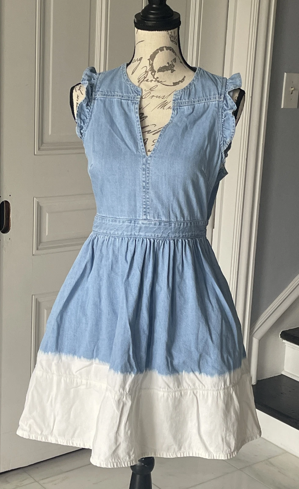 Mini abito Kate Spade Dip Dyed in denim taglia