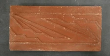 AET Vintage Terra Cotta Border Tile Unglazed American Encaustic