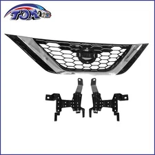 Front Bumper Upper Grille Chrome Grill For Nissan Sentra 2016-2018 62310-3YU0A