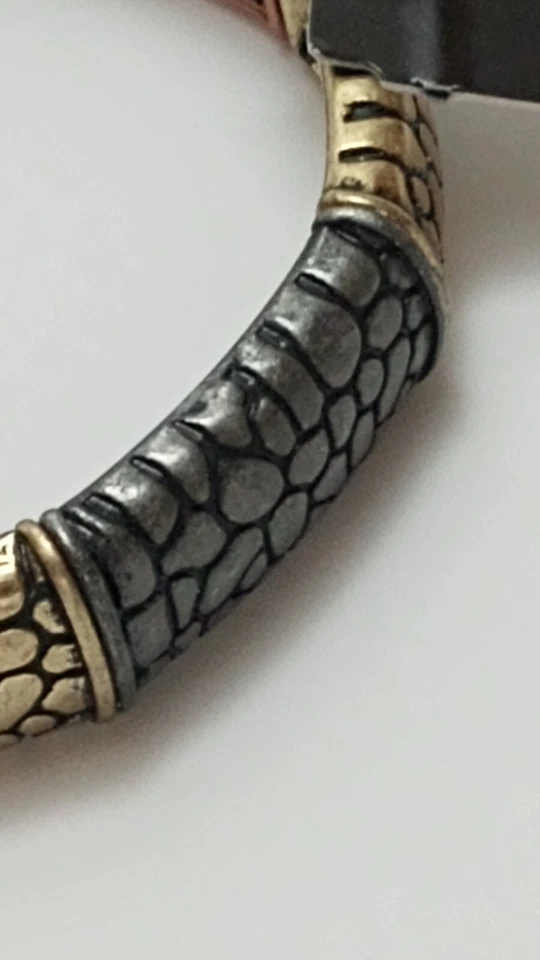 Pulsera Accessorize Me Animal Estampado Cocodrilo Color Oro/Plata/Rosa Oro Foto 3 de 4